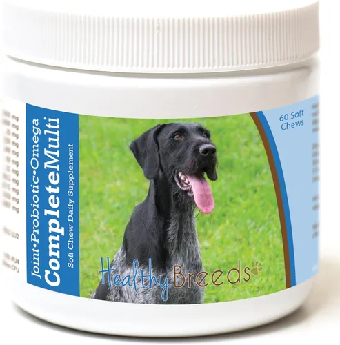 Miniatura 256 de Healthy Breeds Pug todo en uno multivitamínico suave masticable 60