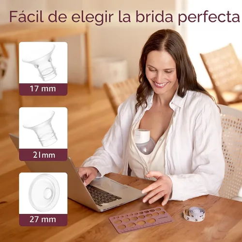 Miniatura 6 de Momcozy Regla de pezón para tamaño de brida, herramienta de medición de silicona suave y flexible para tamaño de extractor de leche, compatible