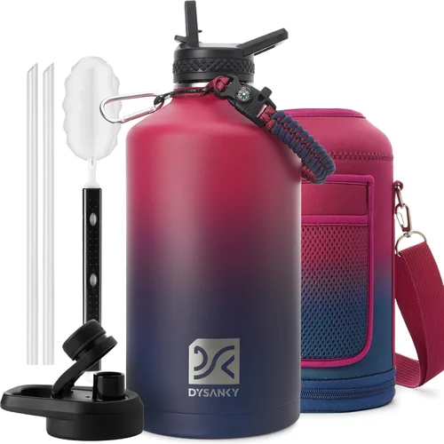 Miniatura 101 de DYSANKY Botella de agua aislada de 32 onzas, metal al vacío de acero inoxidable grueso, jarra de agua deportiva portátil para gimnasio y senderismo