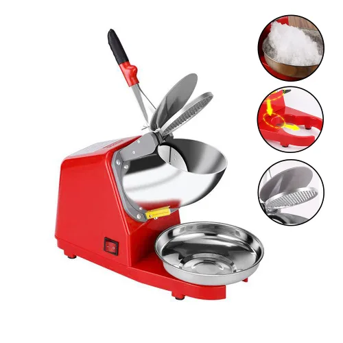 Miniatura 9 de Yahpetes Máquina eléctrica de hielo raspado, 1 pieza, trituradora de hielo eléctrica de doble cuchilla, máquina para hacer conos de nieve, 187