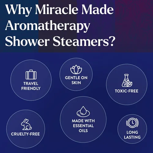 Miniatura 5 de Miracle Made Vaporizadores de ducha de aromaterapia de menta cítrica – Bombas efervescentes de ducha con aceites esenciales para relajación, alivio