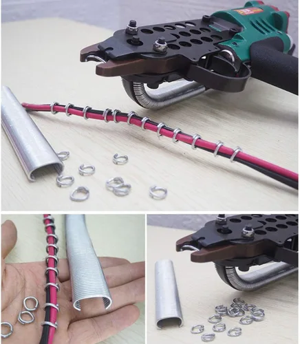 Miniatura 6 de TAODAN 500 unidades de 0.945 in / 1 pulgada tipo C cuerdas de choque para animales jaulas de mascotas, trampas de ensacado, carcasa de salchichas