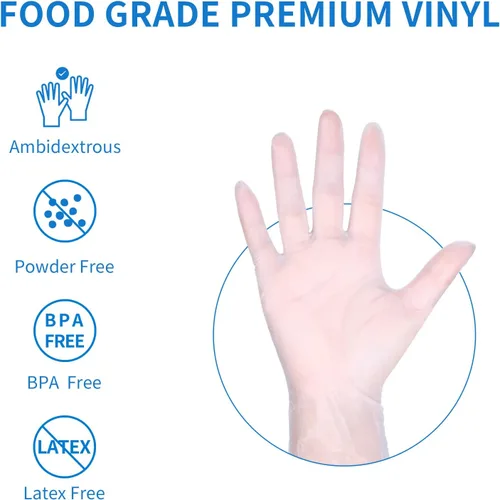 Miniatura 2 de Guantes desechables de vinilo EDI