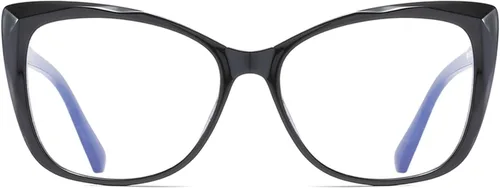 Miniatura 10 de Lentes de lectura de gran tamaño con diseño de ojo de gato para mujer, ligeros y grandes, lentes de moda para hombres, Paquete de 2 (negro+tortuga)