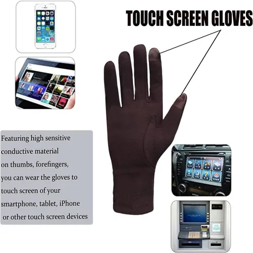 Miniatura 50 de Tomily - Guantes de forro polar para mujer con pantalla táctil