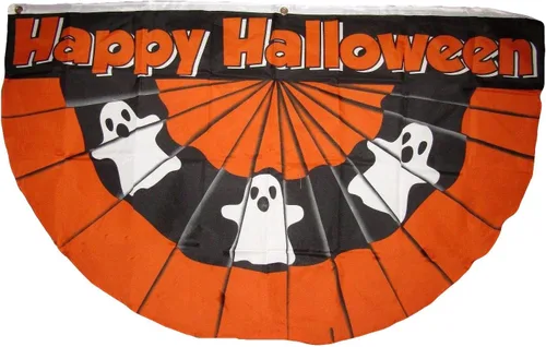 Trade Winds Bandera de 3 x 5 pulgadas, diseño de fantasmas de fantasmas y fantasmas de 3 x 5 pies, ojales prémium resistentes a la decoloración