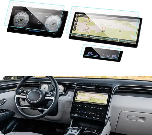 Miniatura 10 de LUWU Protector de pantalla para Hyundai Santa Cruz 2022 2023 2024 (Limited/Night/SEL/XRT) 10.25 pulgadas 2024 Hyundai Santa Cruz Accesorios 2024