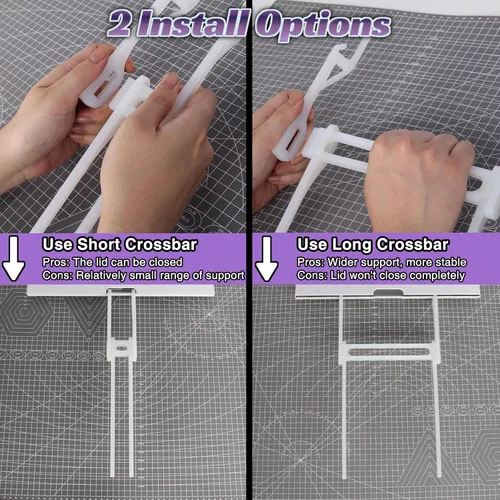 Miniatura 6 de LOPASA Bandeja de extensión larga compatible con Cricut Maker 4 Maker 3 Maker y Explore 5, accesorios de soporte para alfombrillas de corte