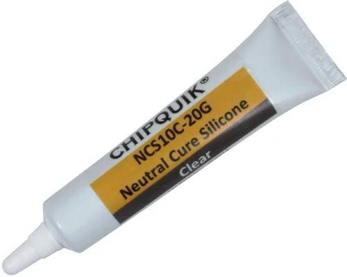 Miniatura 4 de Chip Quik NCS10A-20G Sellador adhesivo de silicona de curado neutro de 0.7 onzas (0.7 onzas) Tubo de compresión (aluminio) para dispensación