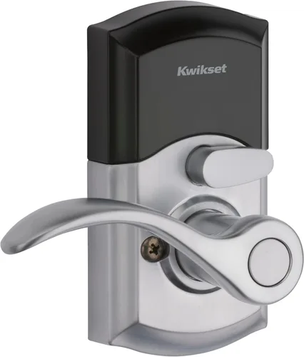 Miniatura 8 de Kwikset SmartCode 955 Pembroke Light Commercial - Palanca Electrónica con Teclado de 10 Botones, con Práctica Entrada sin Llave, 3 Años de Duración