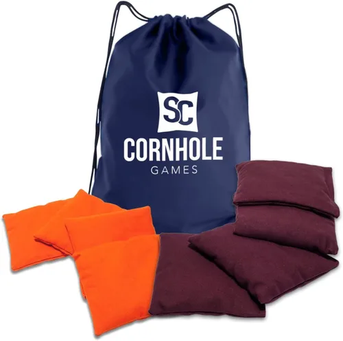 Miniatura 24 de Bolsas de cornhole resistentes al clima (juego de 8) - Tamaño/peso profesional de regulación (16 oz) - Uso en tableros de cornhole profesionales
