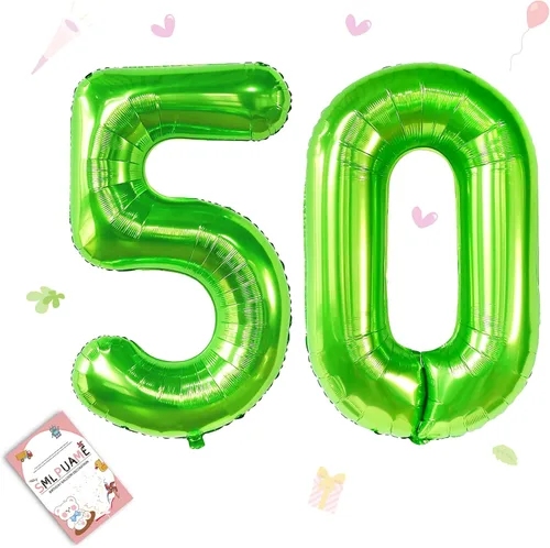 Miniatura 149 de Globos de números de 40 pulgadas del 0 al 9 dorados grandes del número 0, globos digitales para suministros de decoración de celebración de fiesta