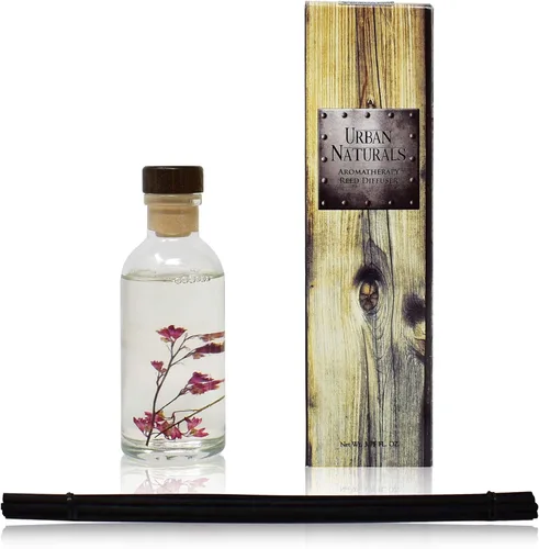 Miniatura 2 de Urban Naturals Amber & Lavender - Juego de difusor con varillas aromáticas Colección de aromaterapia (Awaken + Renew) Mind & Body Ambientador