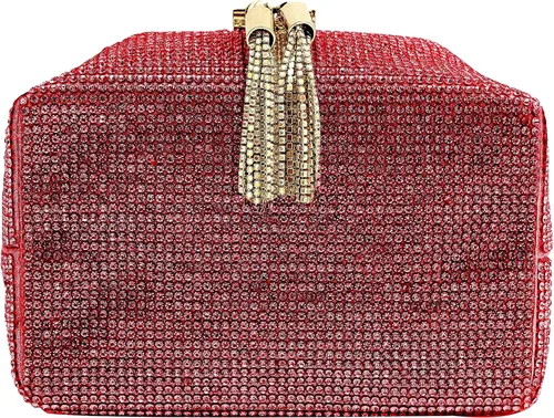 Miniatura 5 de Bolso de lujo con diamantes de imitación de plata para mujer, cadena de embrague brillante, bolsa de noche