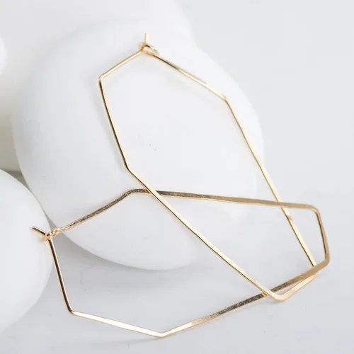 Miniatura 96 de Aretes de aro finos martillados, elegantes plata esterlina geométrica sólida, relleno de oro y relleno de oro rosa; para mujer por Lotus Stone
