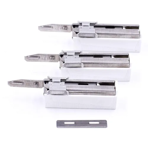 Parker/Taconic Shave - Paquete de inyectores de 60 cuchillas, recubiertas de polímero, fabricadas en Estados Unidos, para maquinillas de afeitar