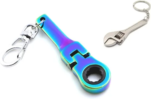 Miniatura 11 de GT/ Rotors Llavero Anillo de Llave de Trinquete de 10mm (Bono Gratis: Llavero de Llave Inglesa Mini)