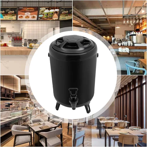 Miniatura 8 de Dispensador de bebidas calientes, dispensador de bebidas con aislamiento de acero inoxidable, dispensador de bebidas frías y calientes