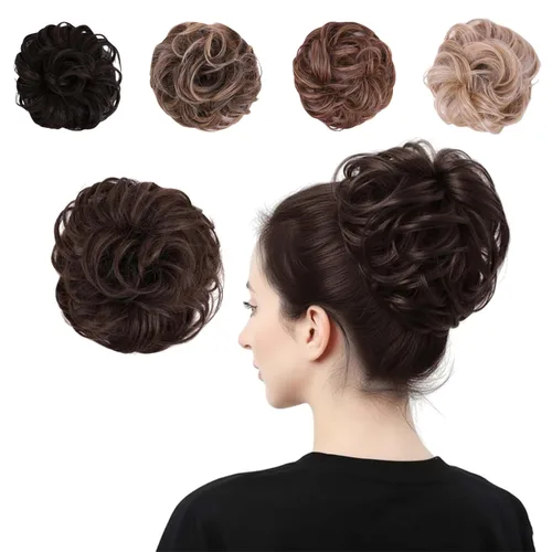 Miniatura 11 de Juvabun Messy Bun 2.0 - Extensión de cabello de moño desordenado de color gris claro, suave y ligero, para mujer, uso diario Gris claro 2.0