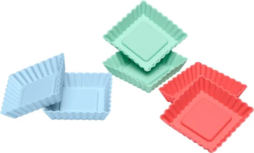 Miniatura 8 de LURCH Germany Flexiform - Brownie de silicona (12 unidades), color pastel