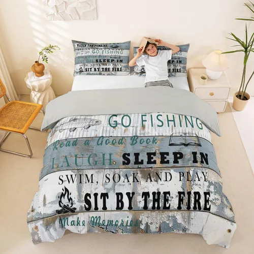 Miniatura 10 de Erosebridal Juego de ropa de cama con diseño de Feliz Navidad, adorable funda de edredón de muñeco de nieve tamaño individual para niños y niñas