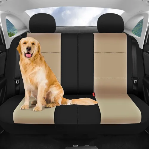 Miniatura 8 de FH Group Juego completo de fundas de neopreno impermeables para asiento de automóvil, de tres filas y 7 plazas, listas para bolsa de aire