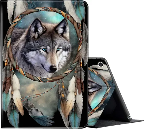 Miniatura 10 de Funda para todas las tabletas Amazon Kindle Fire 7 (9ª/7ª/5ª generación, versión 2019/2017/2015), funda inteligente con soporte deslizante