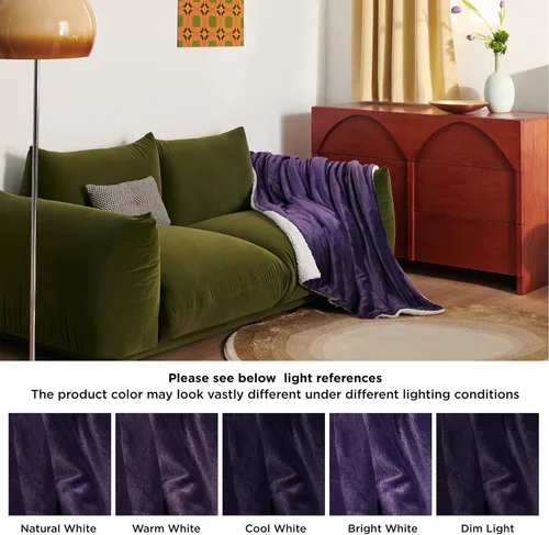Miniatura 9 de Bedsure GentleSoft Manta Throw de Vellón Sherpa Tamaño Twin para Sofá - Manta Gruesa y Cálida Regalos para Mujeres y Niñas, Manta de Navidad Twin 08