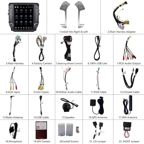 Miniatura 7 de LINKSWELL - Estéreo de coche de 12.1 pulgadas para Silverado y Sierra 2014 a 2019 estilo T Android Radio reemplazo unidad principal reproductor