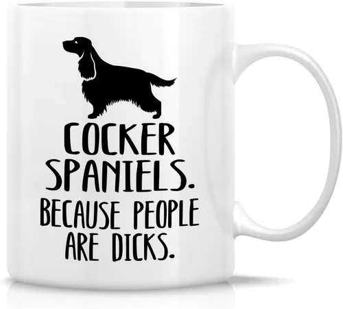 Miniatura 66 de Retreez - Taza divertida con texto en inglés "Funny Cute Golden Retriever Don't Stop Retrievin' Dog Lover", 325 ml, tazas de café de cerámica