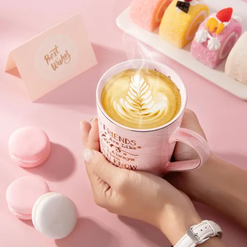 Miniatura 4 de Regalos de cumpleaños para mejores amigas, regalos de amistad de Navidad para mujeres, buenos amigos son como estrellas, divertida taza de cerámica