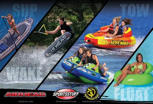 Miniatura 4 de AIRHEAD Tubo de nutria de río, flotador de lago para 1 persona y tubo de río para flotar, varios colores disponibles