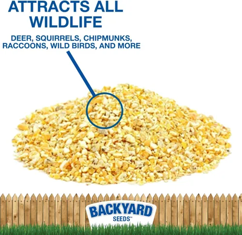 Miniatura 2 de CountryMax Backyard Seeds - Maíz agrietado de 10 libras – Alimento animal de alta energía para pollos, ardillas, ciervos y aves silvestres
