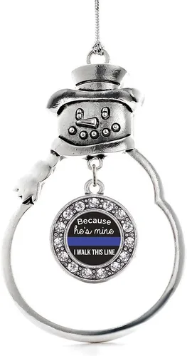 Miniatura 172 de Inspired Silver - Roller Queen - Adorno de Navidad plateado - Adorno circular para árbol de Navidad con circonita cúbica - Decoración colgante