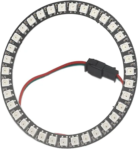 Miniatura 14 de WS2812 8 LED Pixel Ring Black PCB direccionable LED módulos 2812 IC RGB a todo color redondo llevado círculo DC5V