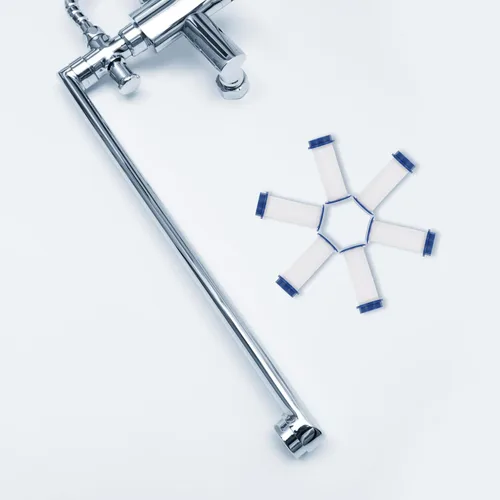 Miniatura 4 de SEWACC 6 piezas de filtros de repuesto de cabezal de ducha de fibra de polipropileno Cartucho de filtro de rociador de alta presión para filtración
