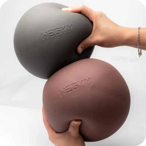 Miniatura 4 de Pelota de Pilates WeGym de 7.87 pulgadas con bomba, bola de ejercicio resistente al deslizamiento, mini bola de yoga para fuerza central, Bosque