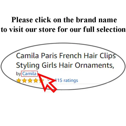 Miniatura 6 de Camila Paris CP3532 - Pinza para el cabello francesa para mujer, color azul, pinza para el cabello para niñas, a la moda, duradera y de estilo, Azul