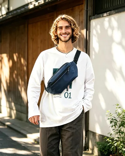 Miniatura 4 de Riñonera para hombres y mujeres Riñonera ajustable (cinturón de 28 a 63 pulgadas) – Bolsa grande impermeable para senderismo, correr, viajes, Azul