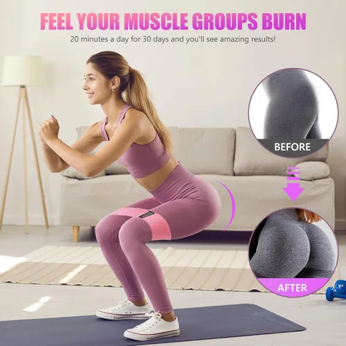 Miniatura 3 de Bandas de resistencia para entrenamiento, bandas de entrenamiento de ejercicio para mujeres y hombres, bandas elásticas de 3 niveles para ejercicio