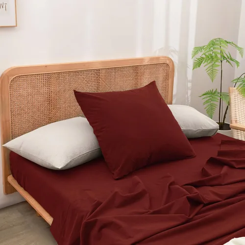 Miniatura 38 de BESTOUCH 100% Algodón Lavado Funda de Almohada para Cabello y Piel, Sensación de Lino, Suave, Cómoda, Transpirable, Juego de 2 Fundas de Almohada