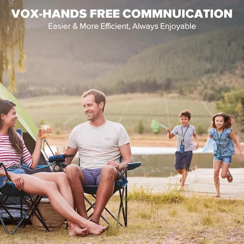Miniatura 6 de Wishouse Walkie Talkies para Niños y Adultos - Radios de 2 Vías Recargables de Largo Alcance, Regalo, Accesorios para Senderismo, Equipo de Camping