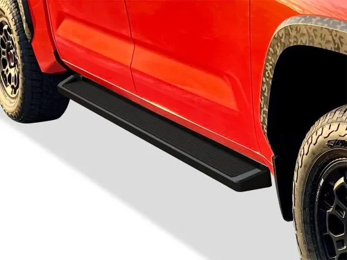 Miniatura 13 de APS Estribos 5 pulgadas Negro Mate Compatibles con Toyota Tundra 2022-2026 CrewMax Acero Inoxidable (Barras Nerf Pasos Laterales Estribos Laterales)