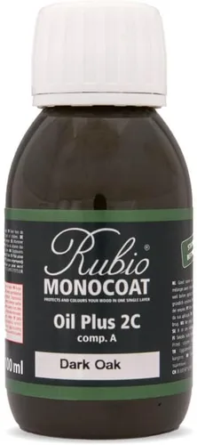 Miniatura 84 de Rubio Monocoat Muestra de Acabado de Aceite para Madera - Puro Aceite Plus Parte A Aceite de Linaza de Secado Rápido y Ecológico para Uso Pure