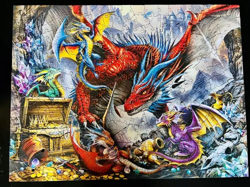 Miniatura 7 de Masterpieces Rompecabezas EZ Grip de 300 piezas – Horda del Dragón – 18 x 24 pulgadas