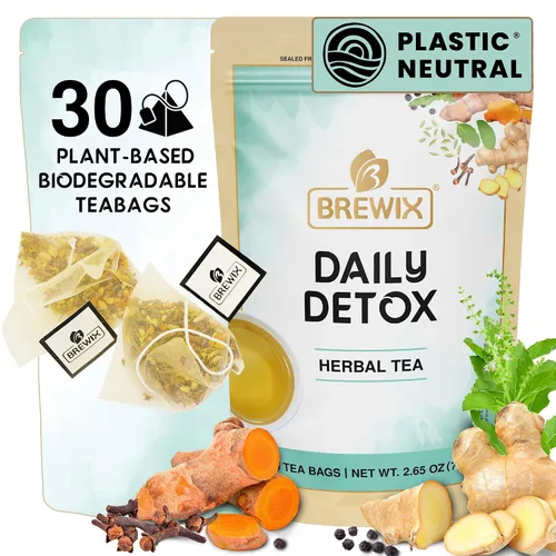 Miniatura 53 de BREWIX, Bedtime Blossom - Té suelto de hierbas (más de 50 tazas) sin cafeína y totalmente natural Mezcla relajante floral nocturna Rooibos