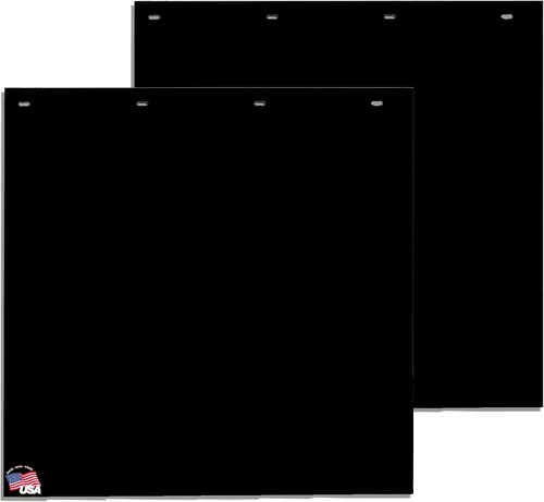 Buyers Products, 2 paquetes, guardafangos de polímero negro de 24 x 24 pulgadas, RC24PPB