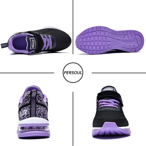 Miniatura 2 de PERSOUL Air Shoes - Zapatillas para niños y niñas, deportivas, para atletismo, gimnasio, correr
