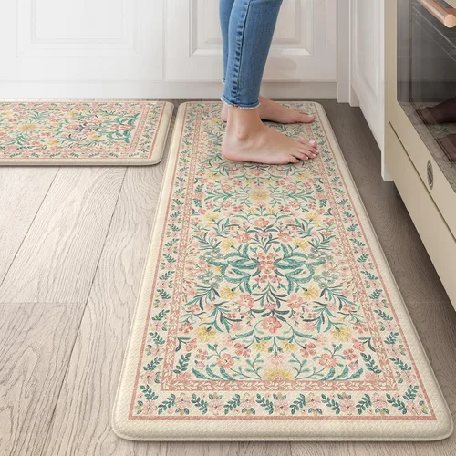 Miniatura 17 de Collive Tapetes de Cocina Acolchados Anti Fatiga, Tapete de Piso de Cocina Impermeable Antideslizante, Alfombras de Escritorio, Alfombra Cómoda