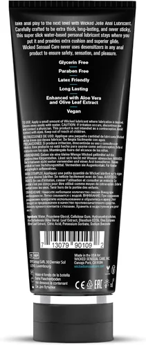 Miniatura 2 de Wicked Jelle Lubricante anal a base de agua 8oz - Lubricante de gel personal